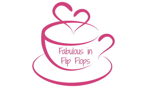 Fabulous in Flip Flops tea cup logo